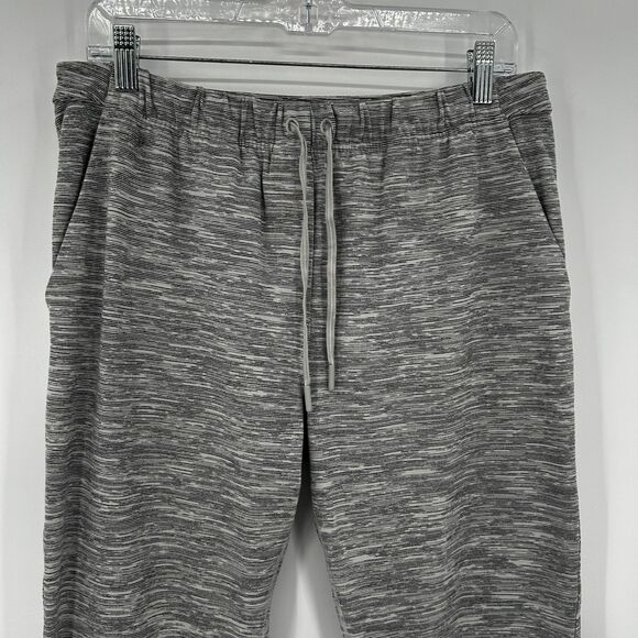 LULULEMON Women's Heather Gray Cropped Pull On Athleisure Jet Pants Size Large - Picture 3 of 5